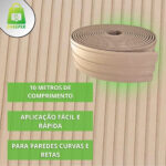 Ripado em EVA Bege 10cmx10mx10mm - Imagem 3