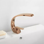 Torneira Banheiro Metal Design Curvo Rose - Imagem 7