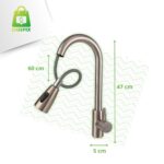 Torneira Gourmet Monocomando Extensível Escovada - Imagem 3