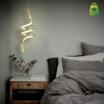 Luminária Pendente Espiral 18W LED Dourado - Imagem 5