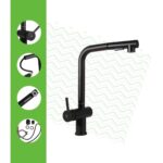 Torneira Monocomando Gourmet Extensível Preta - Imagem 6