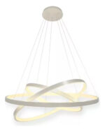 Lustre Pendente 3 Arcos Prata - Imagem 3