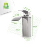 Torneira Monocomando Banheiro Cascata Cromada Bica Baixa - Imagem 5