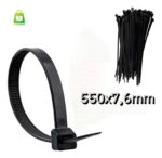 ABRAÇADEIRA EM NYLON PRETO 550X7,6MM 100un - Imagem 4