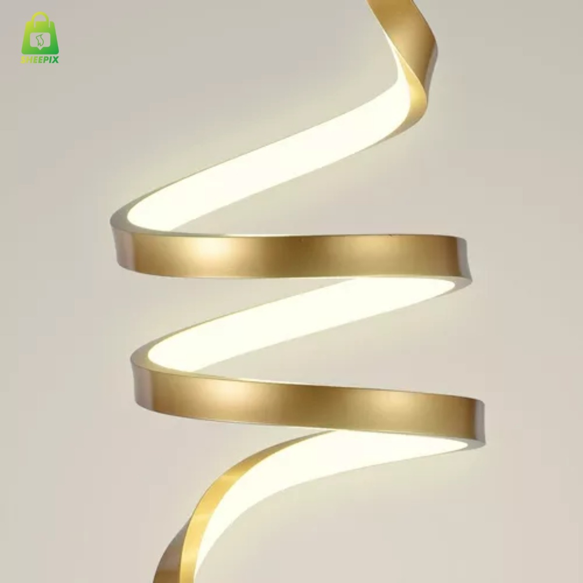 413d0392f791dc398187d3101f50f51c.jpg Luminária Pendente Espiral 18W LED Dourado - Imagem 4