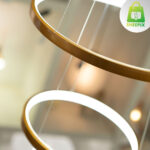 Lustre Pendente 3 Arcos Dourado - Imagem 4