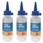 Cola Silicone Liq Do Artesão 60ml C/3un Transparente