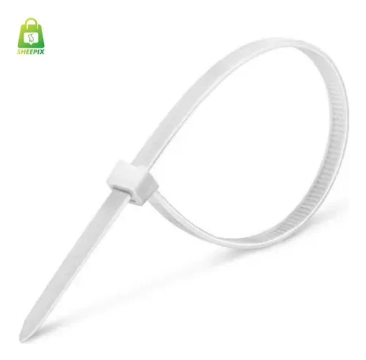 57f52b767a92c1434bacdb106f446376-1.jpg ABRAÇADEIRA EM NYLON BRANCO 650X12MM 100un - Imagem 2