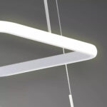 Lustre Pendente Quadrado 2 Arcos Brancos - Imagem 4