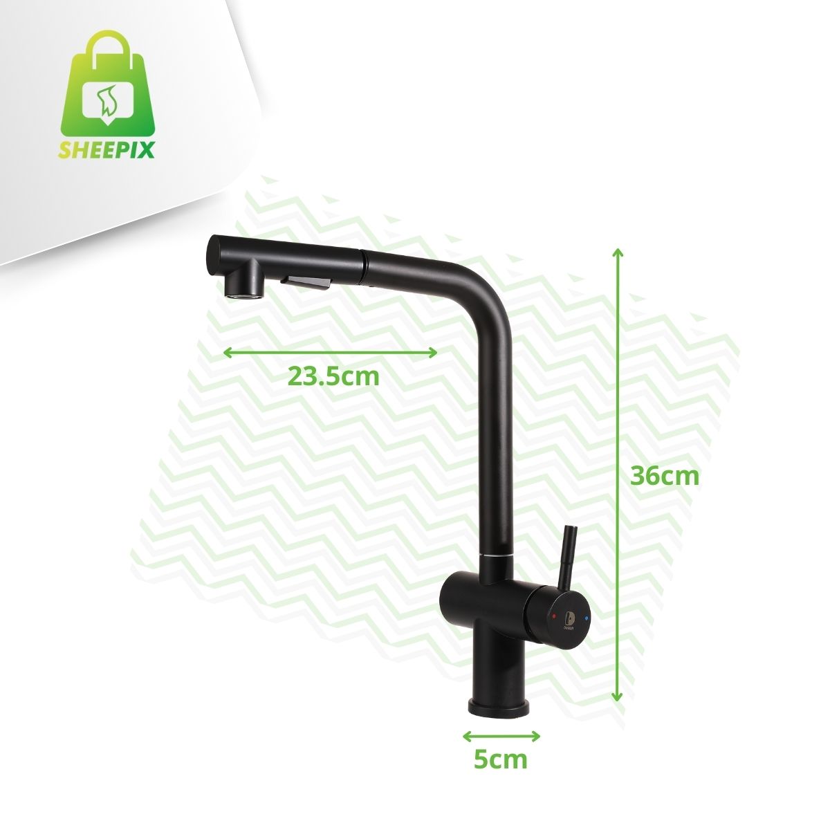 72e2fb9d5b8ed09ae2aed1d9d70c977d.jpg Torneira Monocomando Gourmet Extensível Preta - Imagem 2