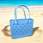 Bolsa Média Tote De Praia Azul Bebê Academia, Piscina, Clube - Imagem 5