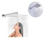 Ducha Quadrada 20x20cm Braço 40cm Inox Cromada - Imagem 8