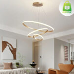 Lustre Pendente 3 Arcos Dourado - Imagem 2
