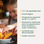 Air Fryer Digital 7,2 Litros Cuisinart 1800w 127V - Imagem 10