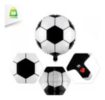 Balão Bexiga Metalizado Bola de Futebol 20 50CM - Imagem 2
