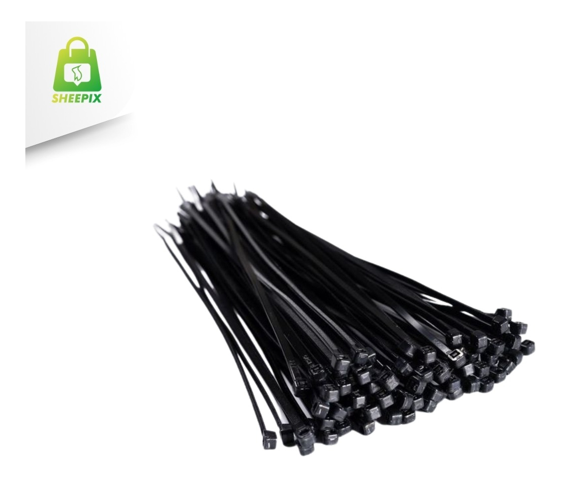 9f4ca9e530d83902f379a2c51b2ceda2-1.jpg ABRAÇADEIRA EM NYLON PRETO 200X4,6MM 100un - Imagem 2