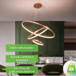 Lustre Pendente 3 Arcos Rose - Imagem 3