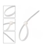 ABRAÇADEIRA EM NYLON BRANCO 100X2,5MM 100un