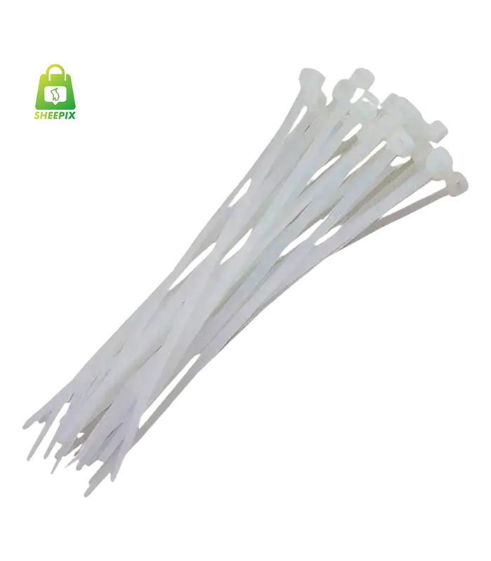 ABRAÇADEIRA EM NYLON BRANCO 350X4,8MM 100un ABRAÇADEIRA EM NYLON BRANCO 350X4,8MM 100un 191010