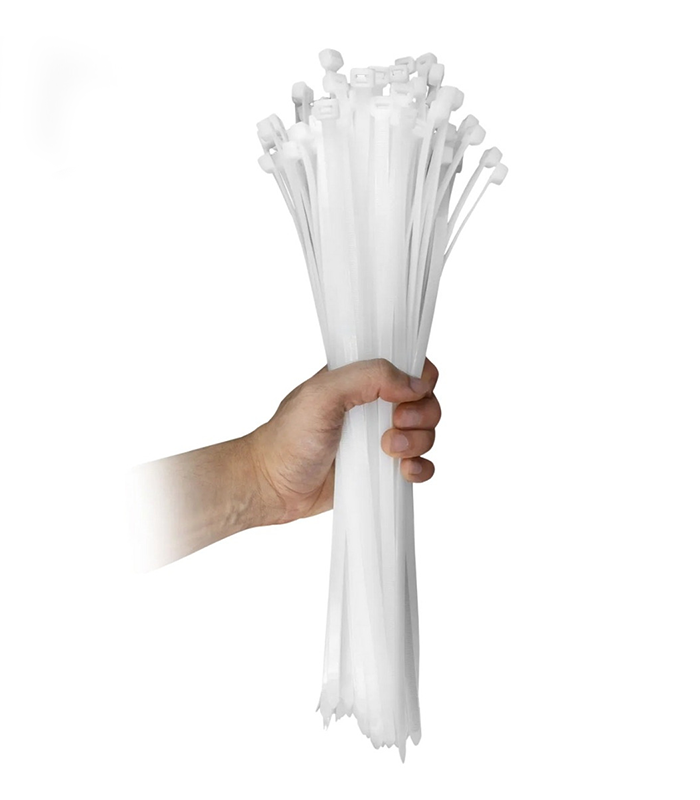 ABRAÇADEIRA EM NYLON BRANCO 370X3,6MM 100un ABRAÇADEIRA EM NYLON BRANCO 370X3,6MM 100un