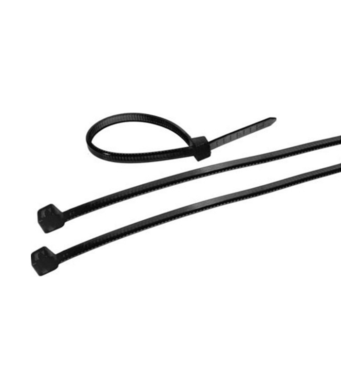 ABRAÇADEIRA EM NYLON PRETO 200X4,6MM 100un ABRAÇADEIRA EM NYLON PRETO 200X4,6MM 100un - Imagem 1