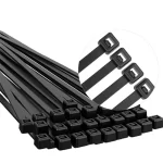 ABRAÇADEIRA EM NYLON PRETO 380X7,6mm 100un