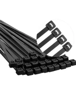 ABRAÇADEIRA EM NYLON PRETO 380X7,6mm 100un