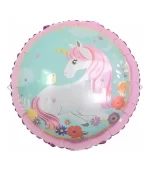BALÃO METALIZADO ESTAMPADO UNICORNIO 15-45CM