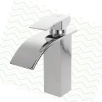 Torneira Monocomando Banheiro Cascata Cromada Bica Baixa