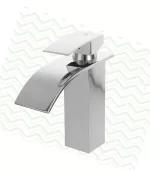 Torneira Monocomando Banheiro Cascata Cromada Bica Baixa