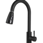 Torneira Cozinha Monocomando Extensível Preto Fosco