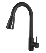 Torneira Cozinha Monocomando Extensível Preto Fosco