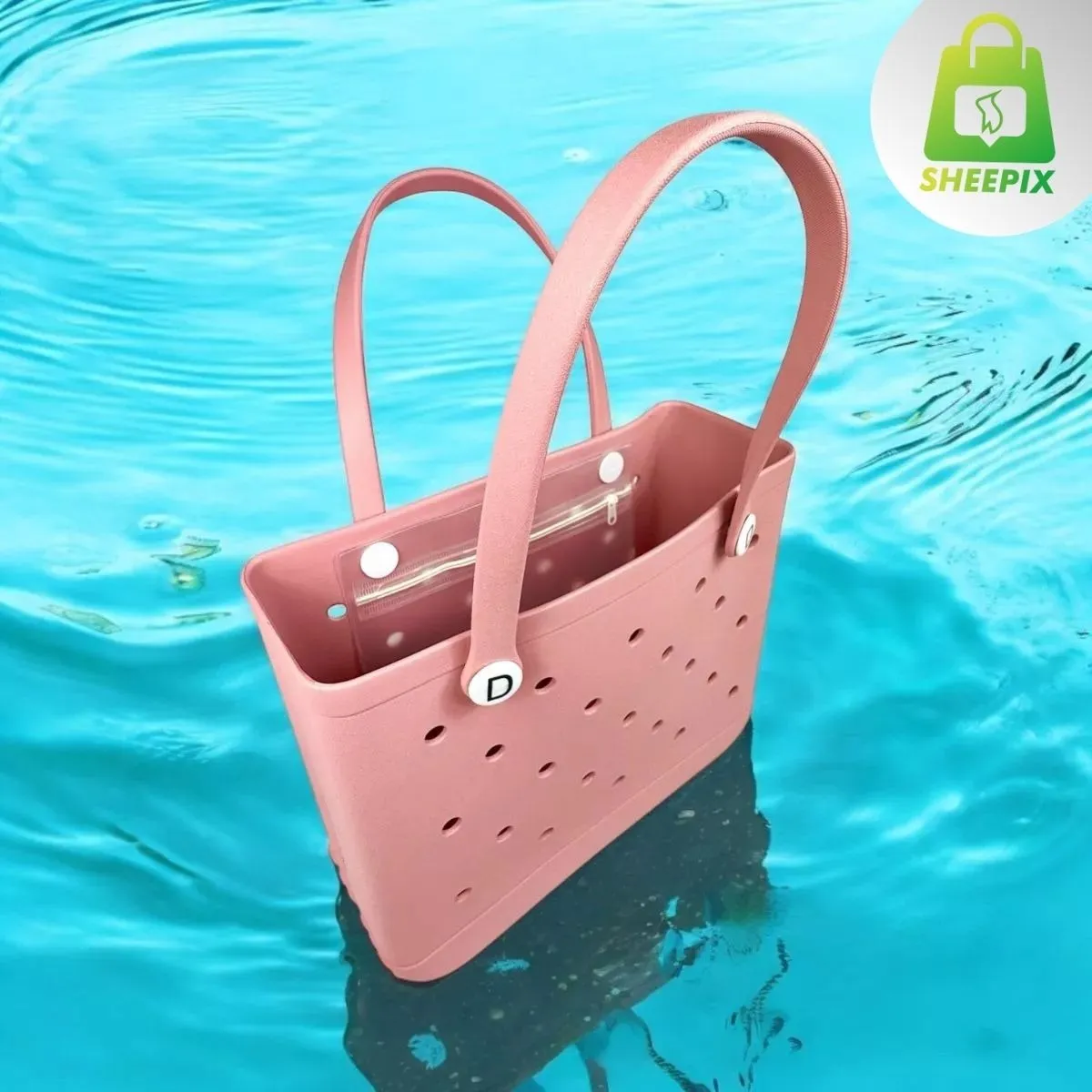 D_NQ_NP_2X_742295-MLB83255336610_042025-F-bolsa-de-praia-grande-academia-piscina-clube-luxo-eva Bolsa De Praia em EVA Rosa Claro Grande Academia, Piscina, Clube - Imagem 2