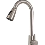 Torneira Gourmet Monocomando Extensível Escovada