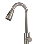 Torneira Gourmet Monocomando Extensível Escovada