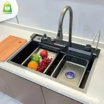 Cozinha Moderna Com Cuba Tecnológica Domum Preto - Imagem 7