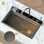 Cozinha Moderna Com Cuba Tecnológica Domum Preto - Imagem 6