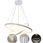 Lustre Pendente 3 Arcos Prata
