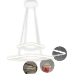 Lustre Pendente Quadrado 2 Arcos Brancos