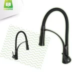 Torneira Gourmet Monocomando 50cm Flexível Preto