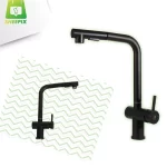 Torneira Monocomando Gourmet Extensível Preta