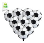 Balão Bexiga Metalizado Bola de Futebol 20 50CM - Imagem 3