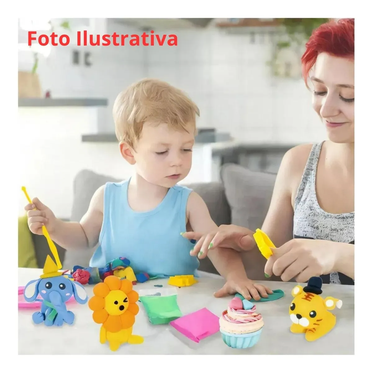 ab8ccf2d5084dd03b654e666dfa5d9af.webp Massa de EVA 50g 3 cores rosa, rosa claro, pink - Imagem 7