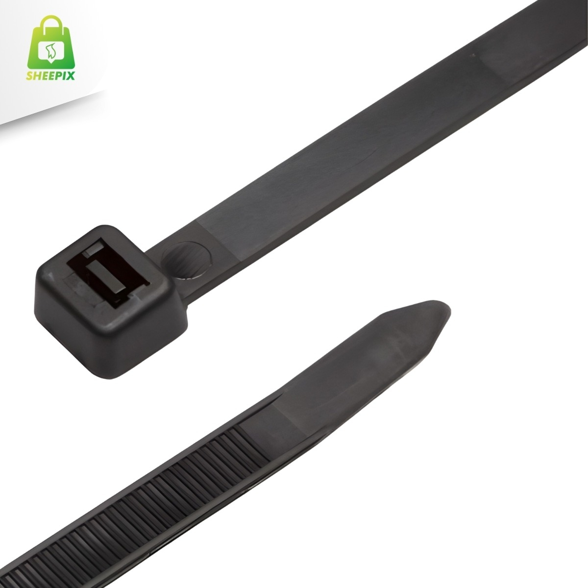 ab9c06417782191021fe5cdfcbc8dc36-1.jpg ABRAÇADEIRA EM NYLON PRETO 150X3,6.MM 100un - Imagem 3