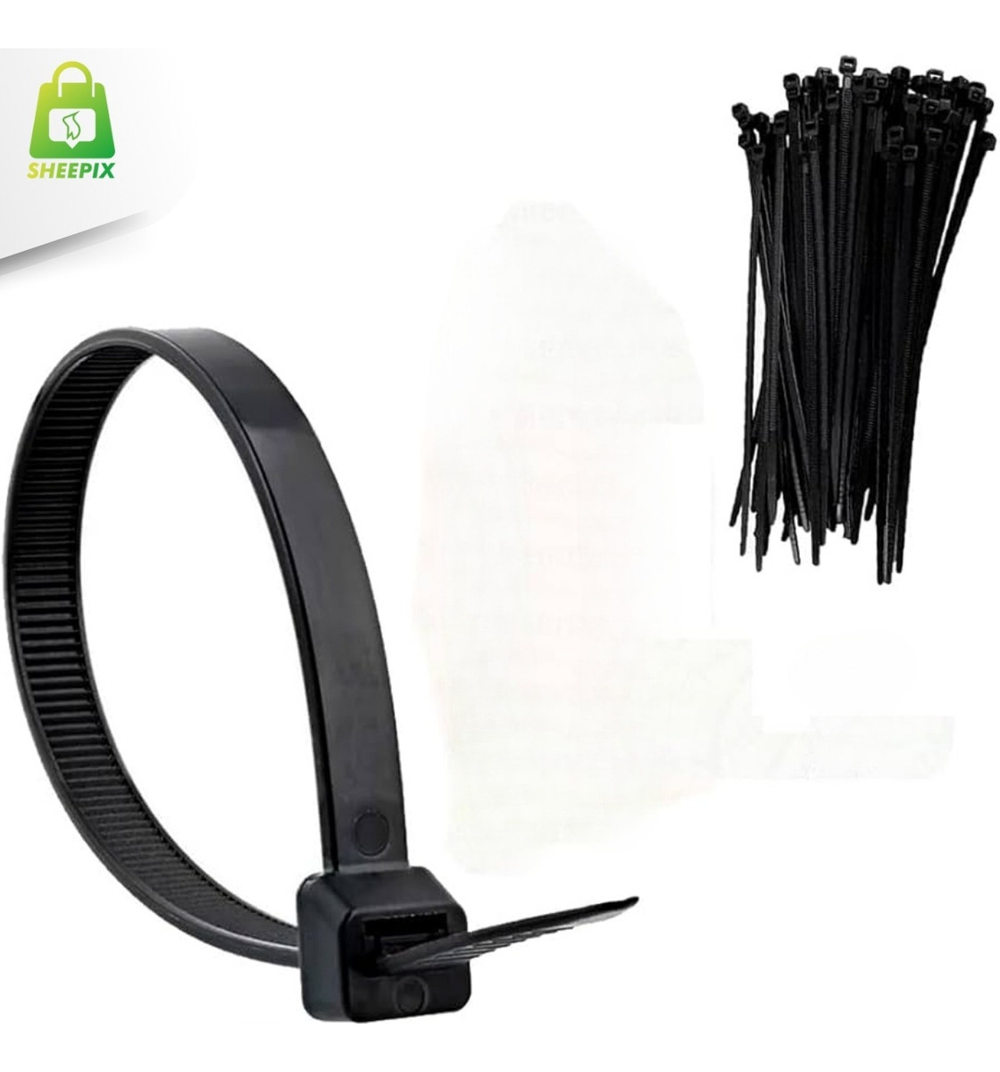 b31d2de5b5f24fb564138de232fb2064-1.jpg ABRAÇADEIRA EM NYLON PRETO 200X4,6MM 100un - Imagem 5