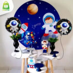 Balão Bexiga Metalizado Astronauta 18 45CM - Imagem 3