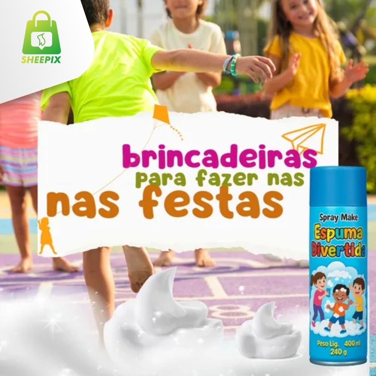 baf5fff9b6d722905313ccd251d131dc.jpg Spray de Espuma Colorida Make+ Lata 400ml - Imagem 3