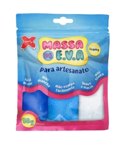 Massa EVA 50G 3 Cores BR - AZ CLR - AZ ESC
