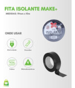 FITA ISOLANTE 19MMx10M PCT 10 - Imagem 2