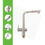 Torneira Gourmet Monocomando Escovada Extensível - Imagem 4